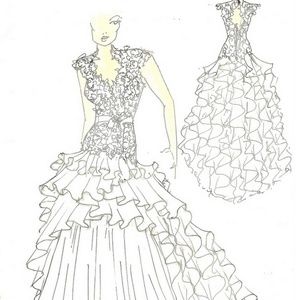 Ivory Silk and Lace Bridal Gown/Wedding Dress
